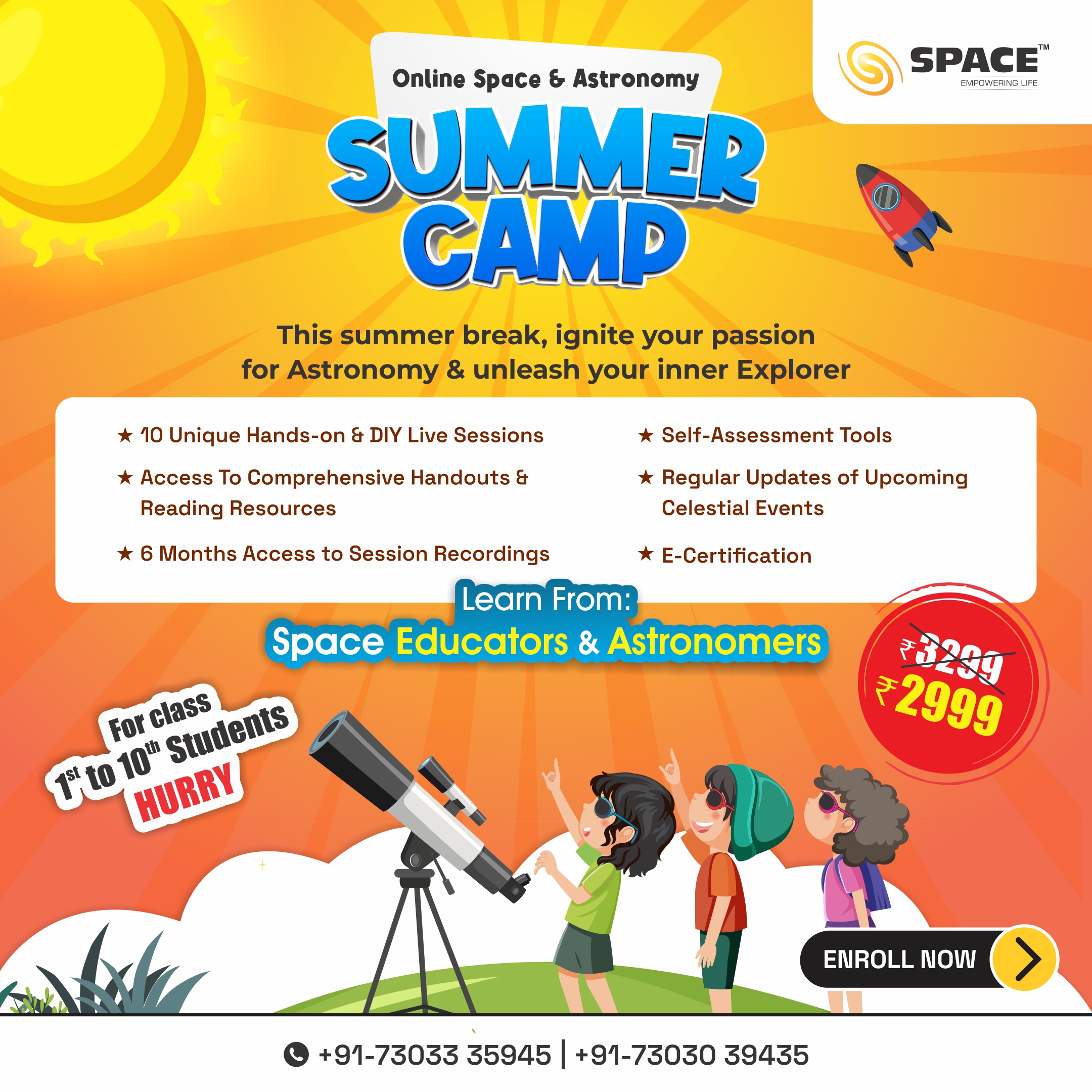Space & Astronomy Summer Camp Program