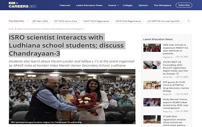 ISRO scientist interacts with ludhiana school students