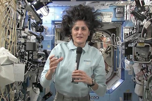 Williams in International space station