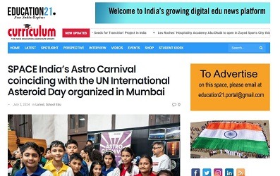SPACE Indias Astro Carnival coinciding with the UN International Asteroid Day