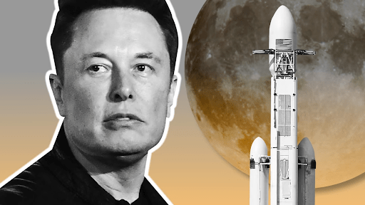 Elon Musk with the Rocket