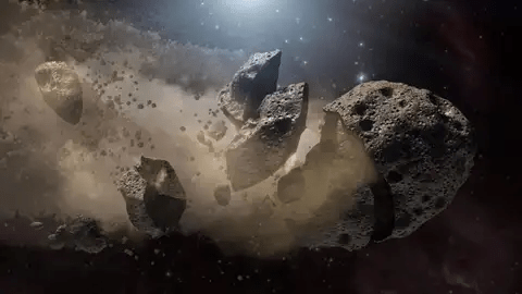 Asteroid collision Photo : NASA