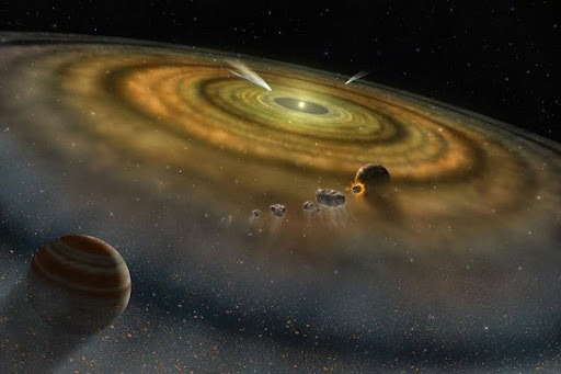 The migration of the giant planets had a hand in shaping our Solar System, including Earth. New research shows the migration happened much earlier than thought. Image Credit : NASA