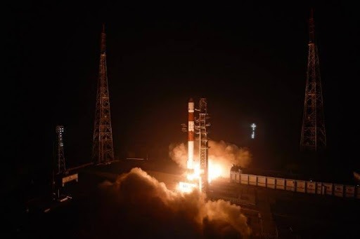 Rocket launch of PSLV C60