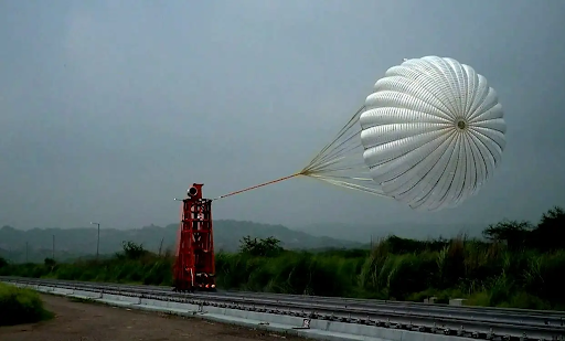 Drogue Parachute Deployment. Credit – ISRO