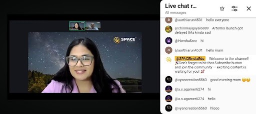 Ms. Rishita Sharma lights up the session as she steers the journey through the science of the equinox!